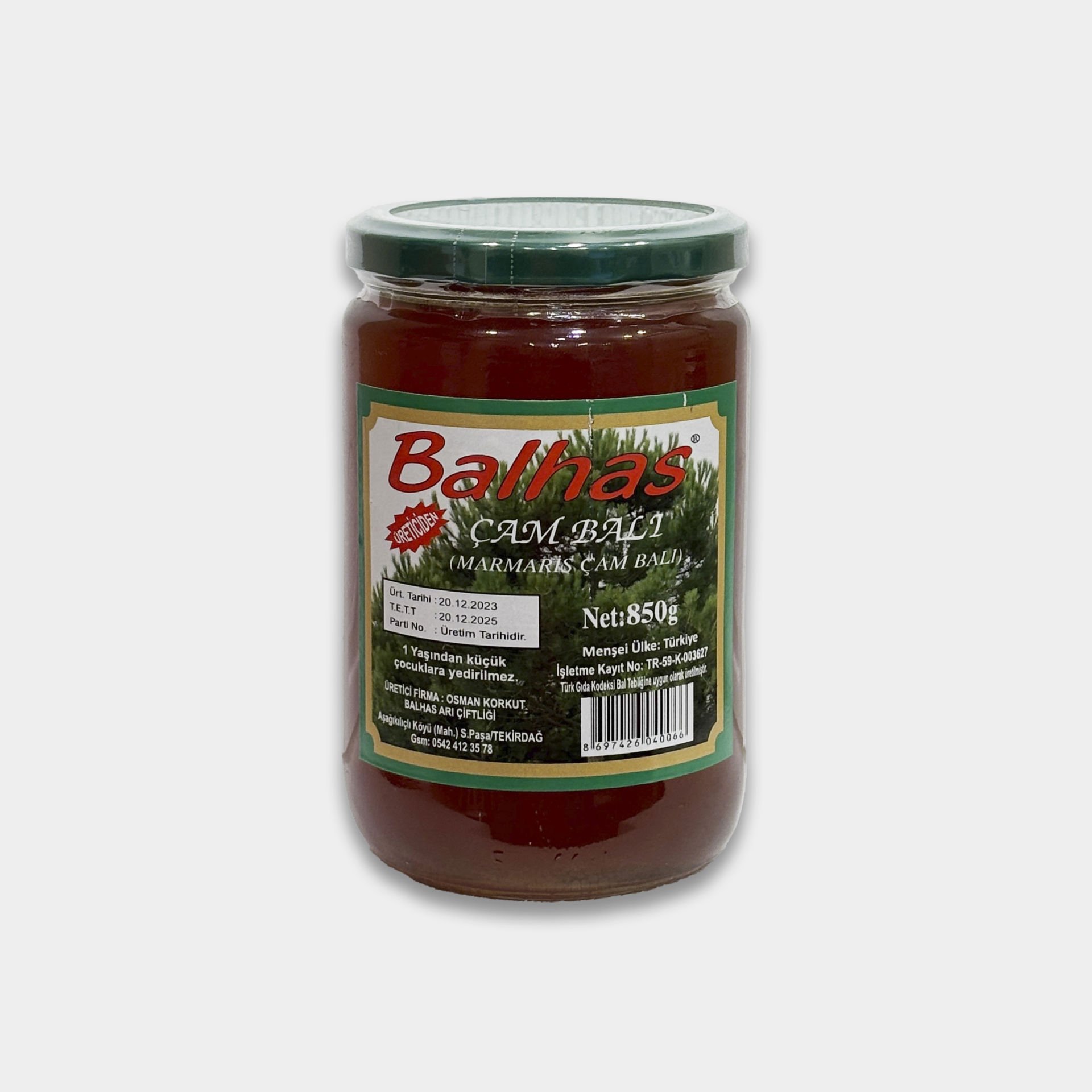 850 G Çam Balı (Marmaris Çamlarından)